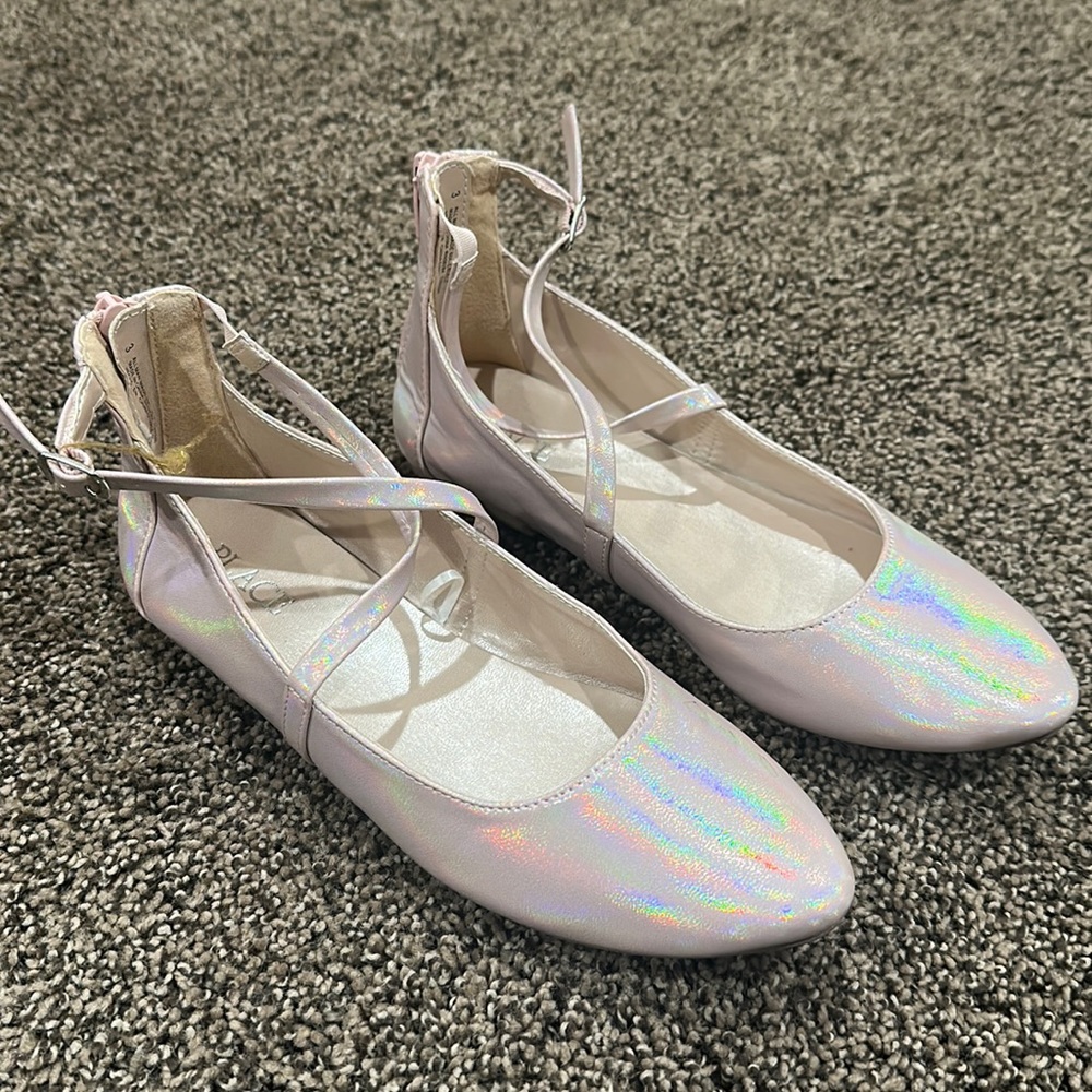 Little girls pink sparkly shoes size 3
